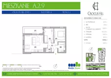 3 pokoje, mieszkanie 57,46 m², piętro 2, oferta nr A.2.9, Crocus Hill, Szczecin, Śródmieście, Śródmieście Północ, ul. Jerzego Janosika 2, 2A, 3, 3A